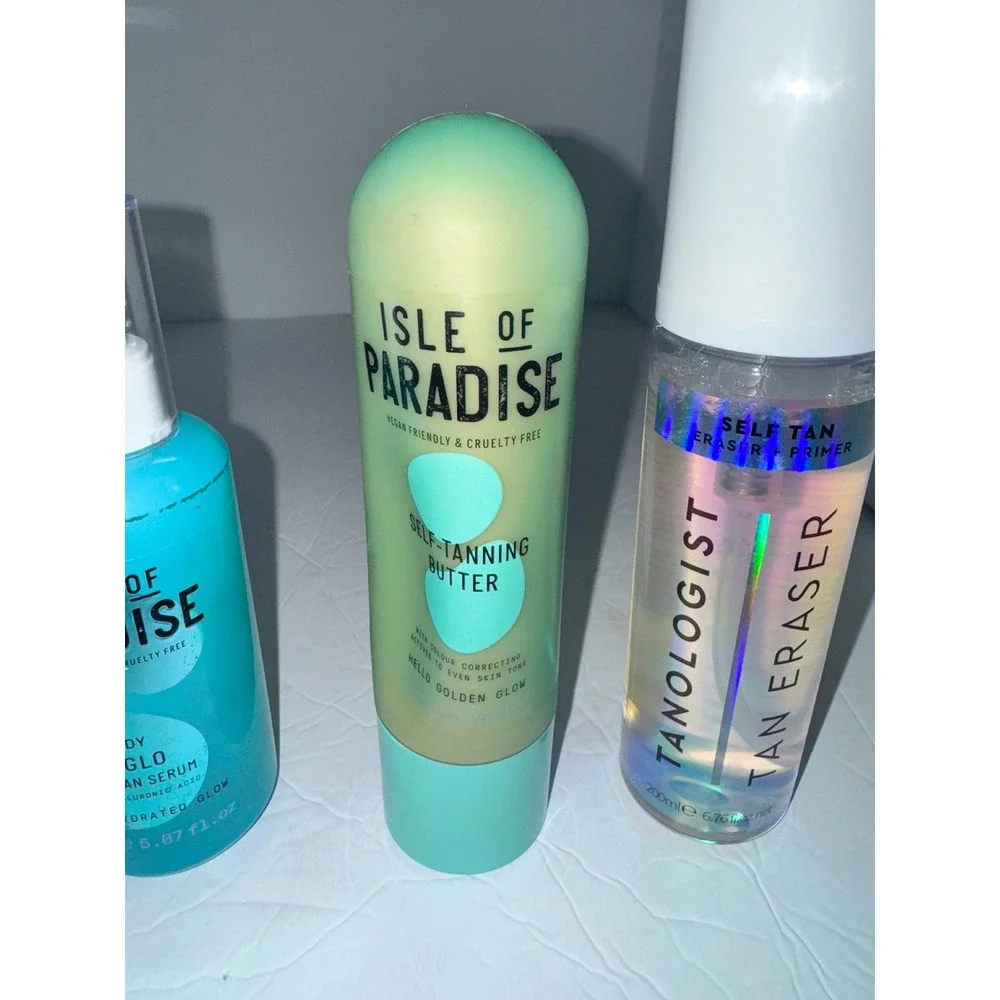 Isle of Paradise Self Tanner Bundle: Butter, Serum, Eraser, Dew Mist